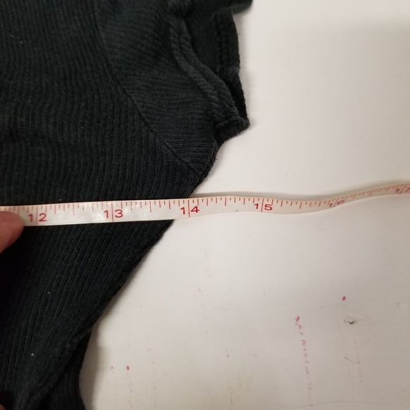 Hinge black medium M tee short sleeves basic thin ribbed - Picture 6 of 6